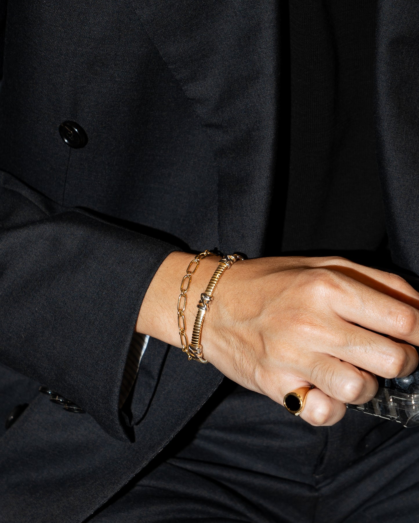 Imperium Cuff (Yellow and White Gold Vermeil)