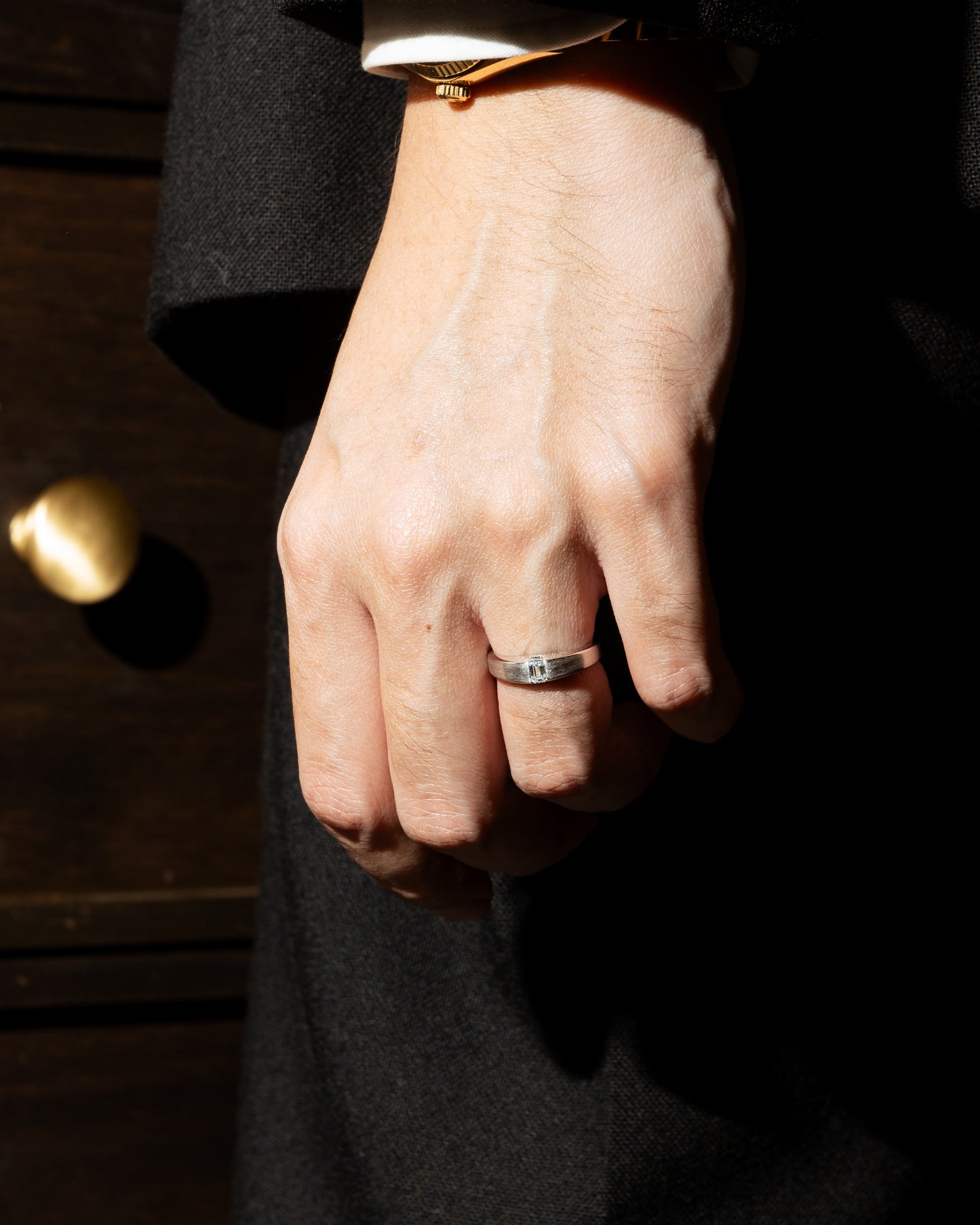 The Echelon Band (White Gold)