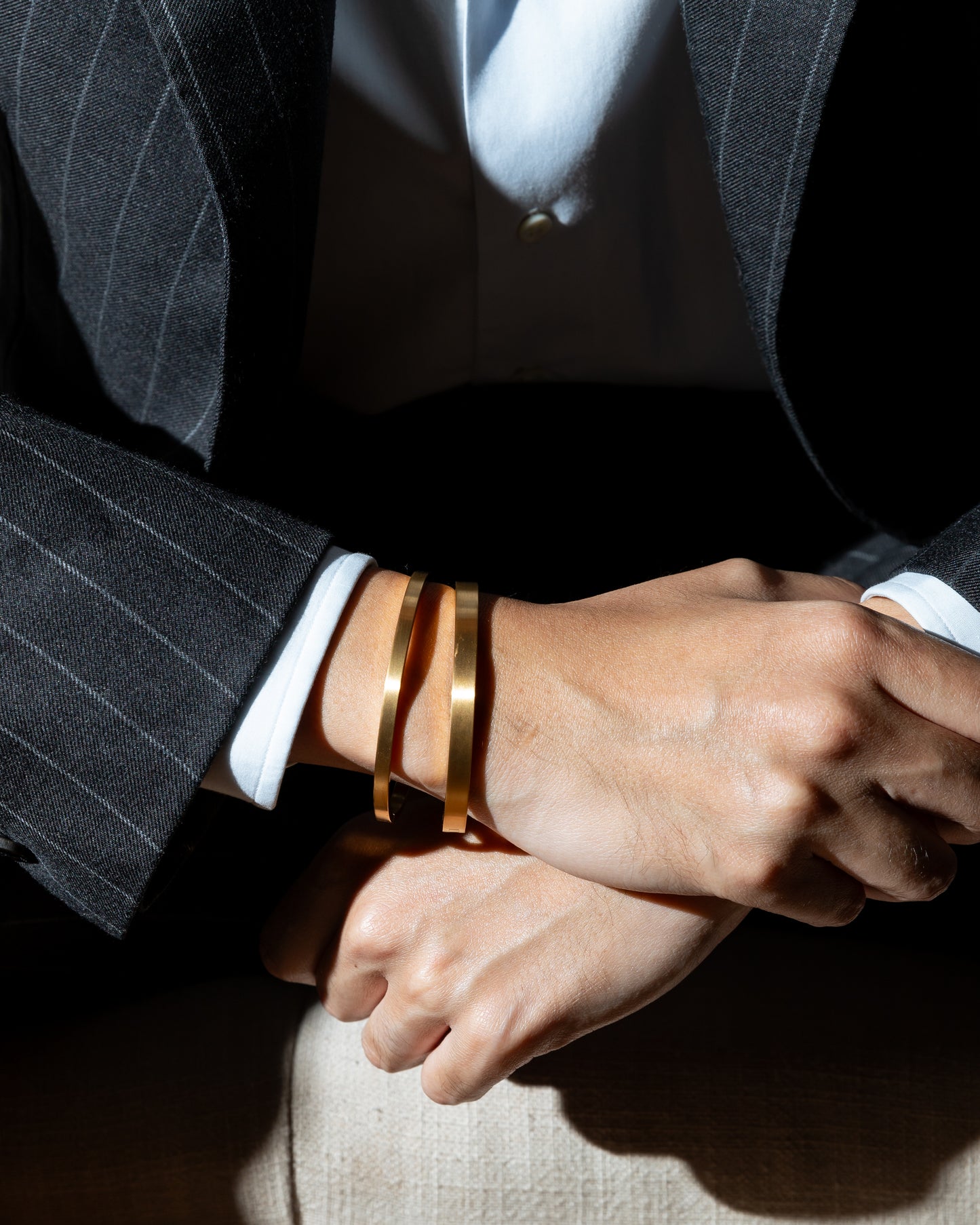 Gold Tone Bracelet - Mark & Metal