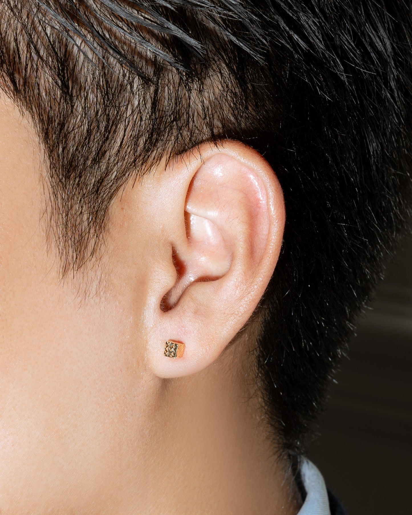 750 Box Stud Earring