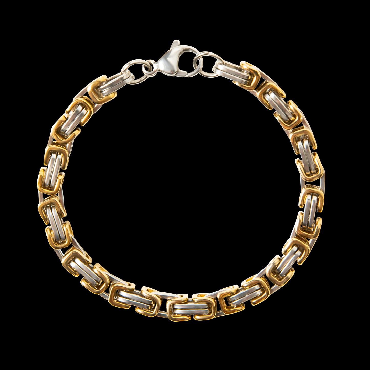 Two-Tone Byzantine Bracelet - Mark & Metal