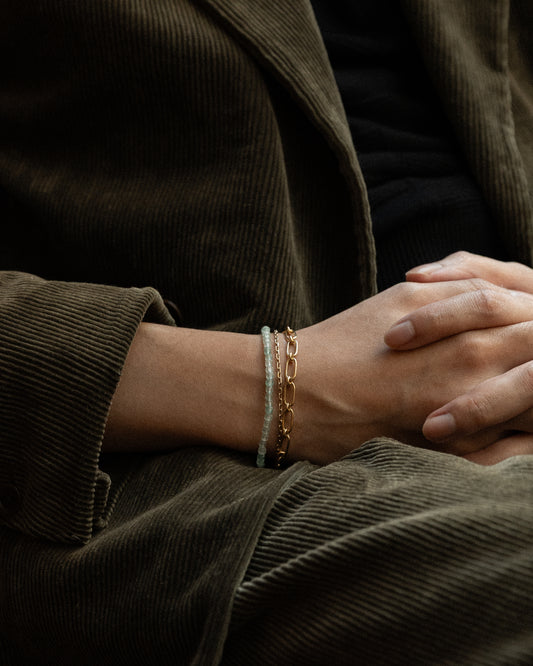 The May - Green Aventurine Bracelet (~3mm)