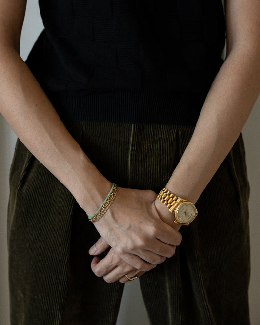 The August - Chrysoprase Bracelet (~2.5mm)