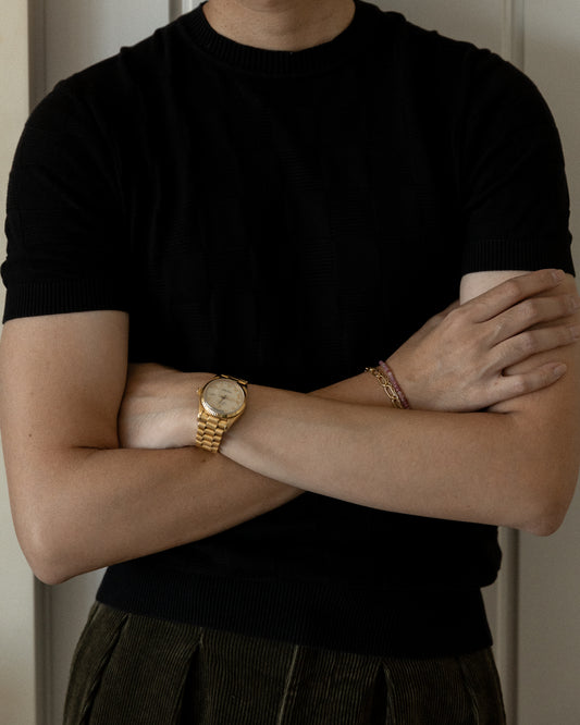 The October - Pink Tourmaline Bracelet (~3mm)