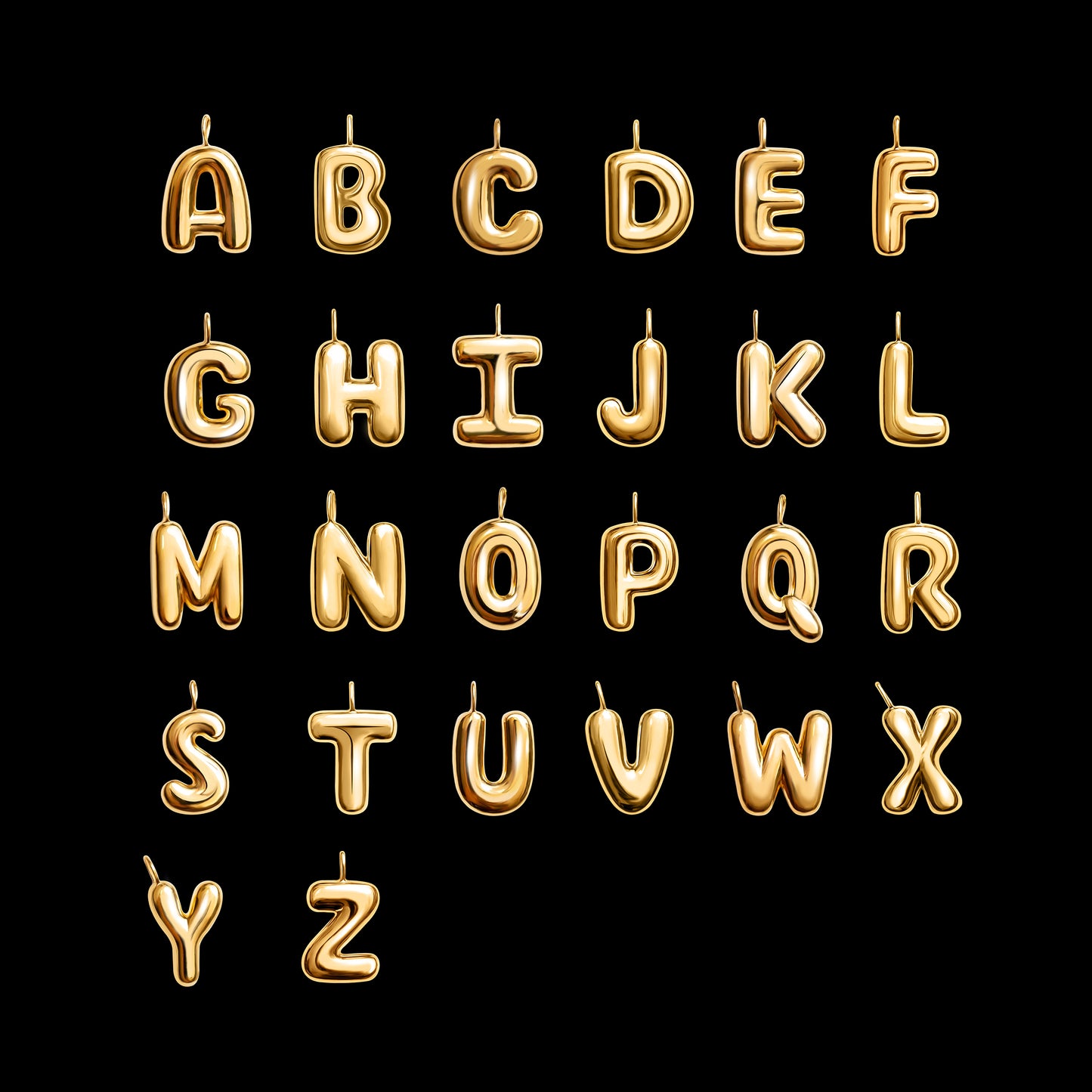 The Initial Series - Sterling Silver Yellow Gold Vermeil