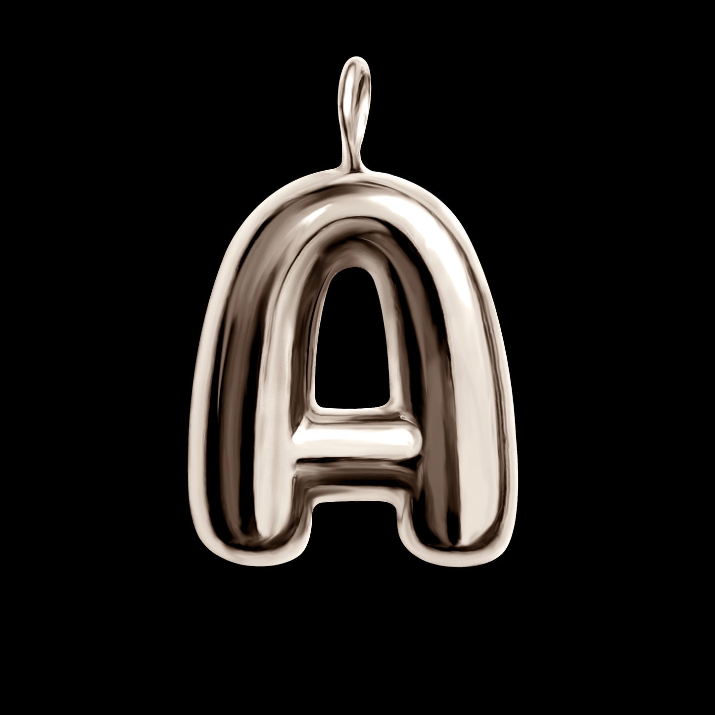 The Initial Series - Sterling Silver White Gold Vermeil