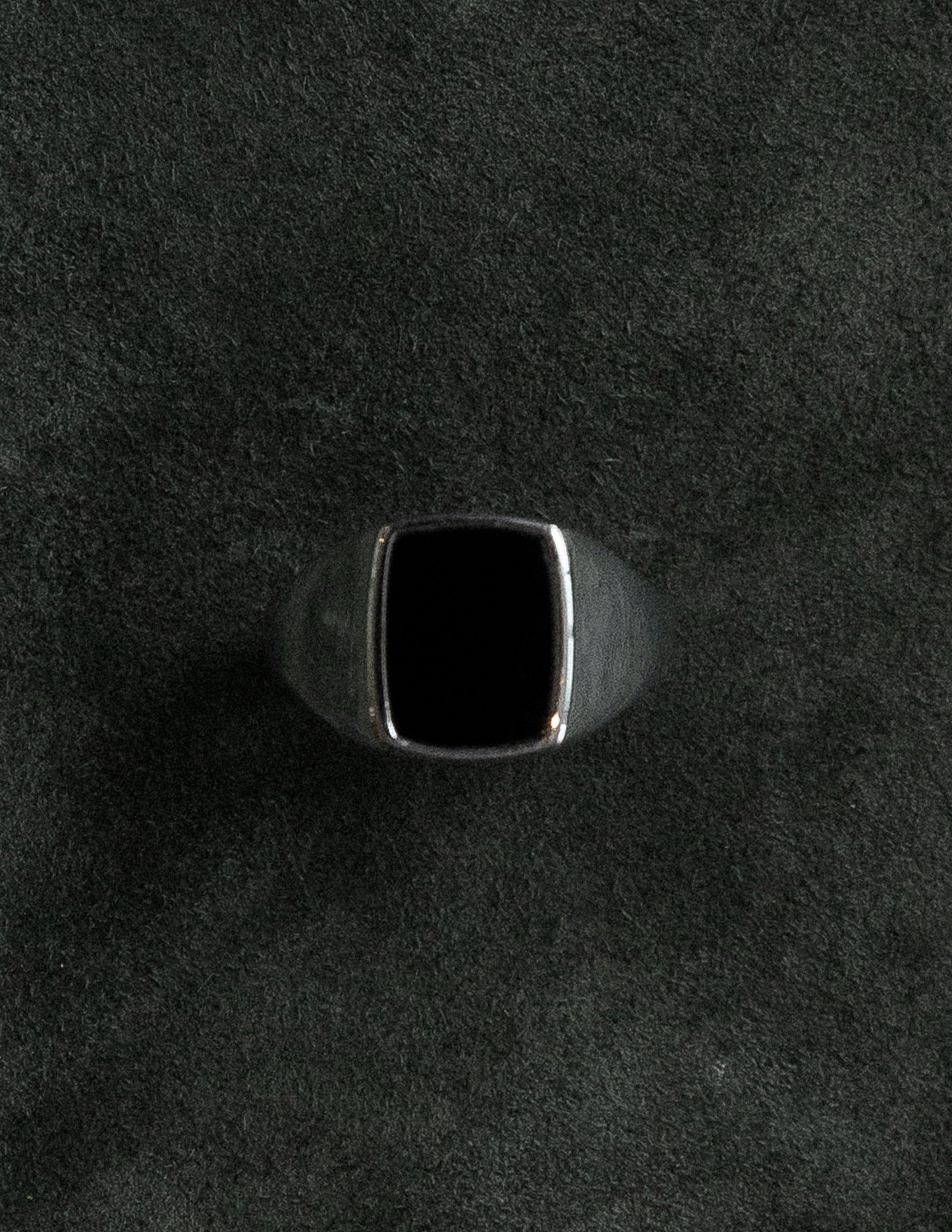 Onyx Rectangular Signet Ring