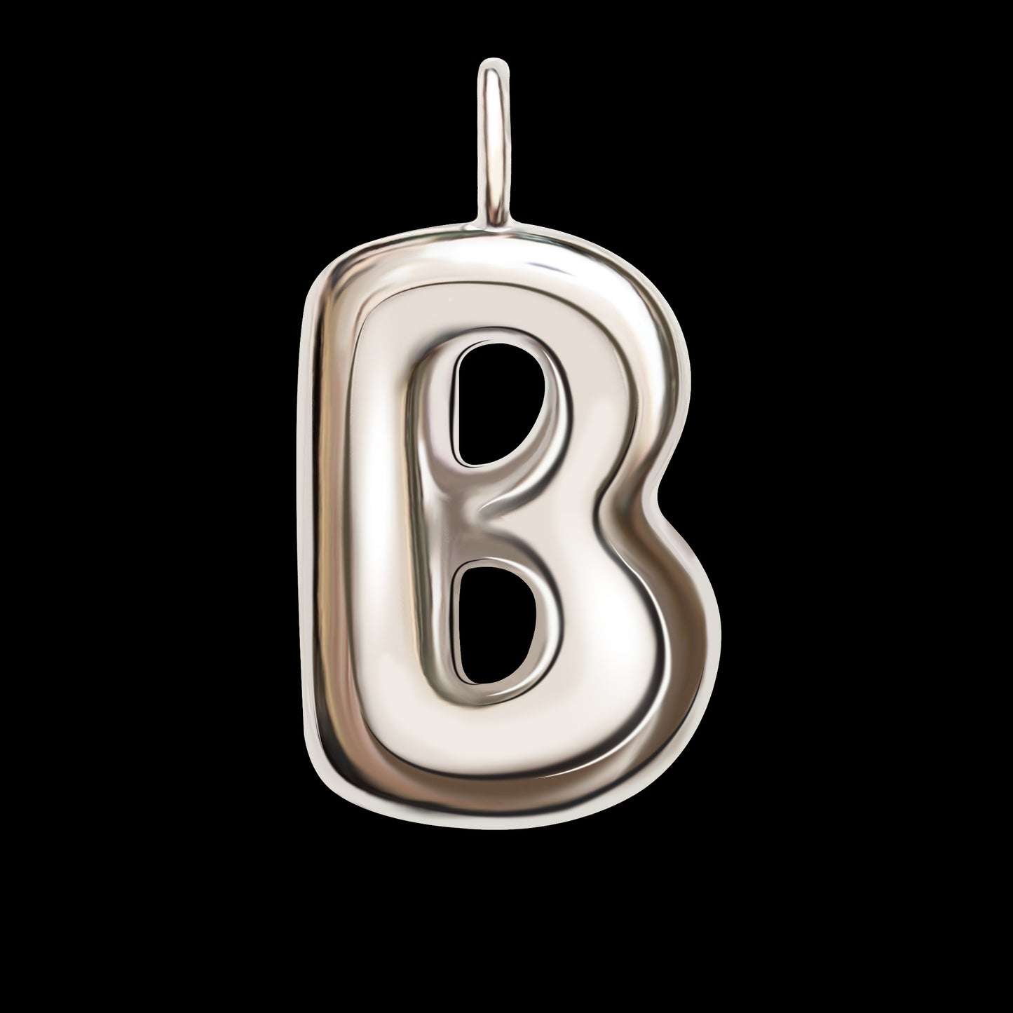 The Initial Series - Sterling Silver White Gold Vermeil