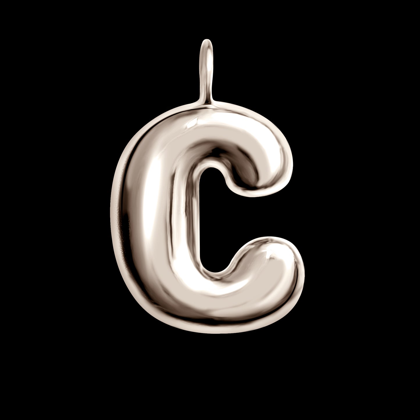 The Initial Series - Sterling Silver White Gold Vermeil