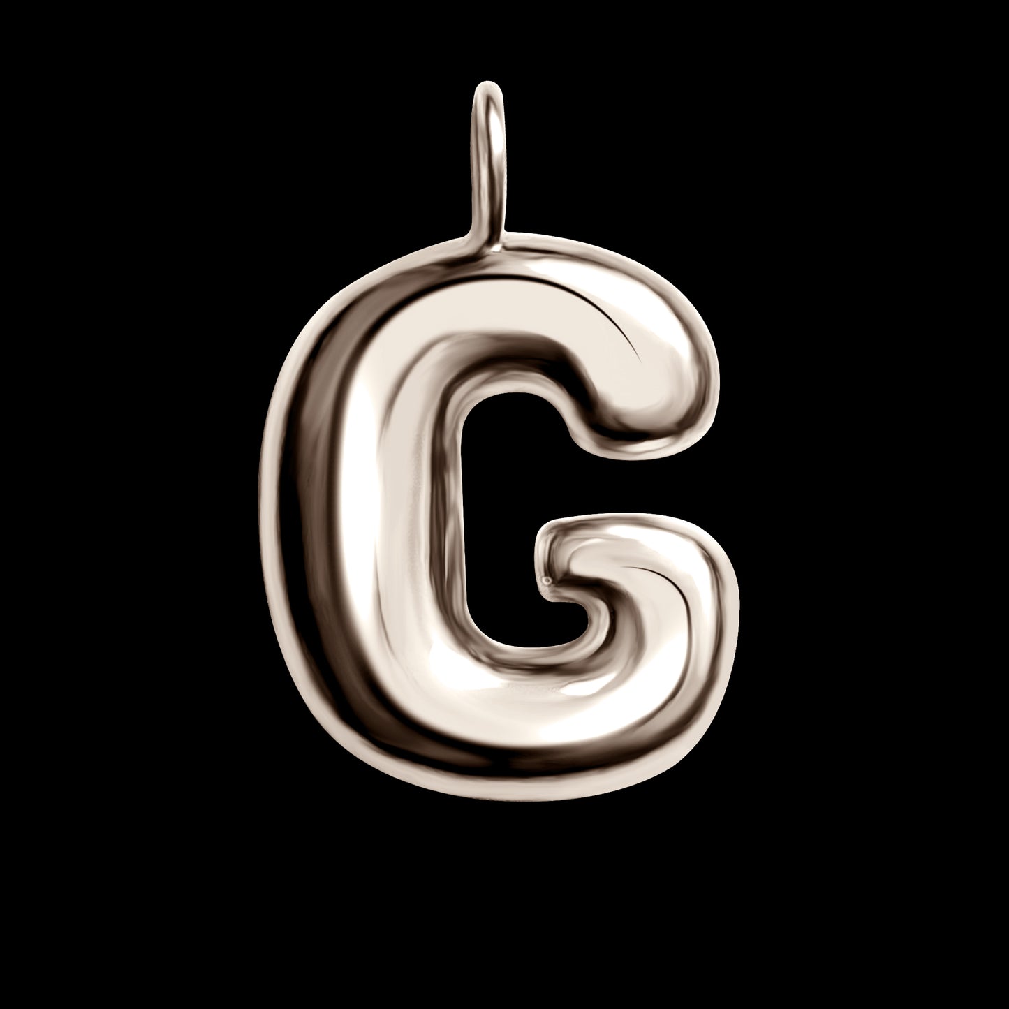 The Initial Series - Sterling Silver White Gold Vermeil