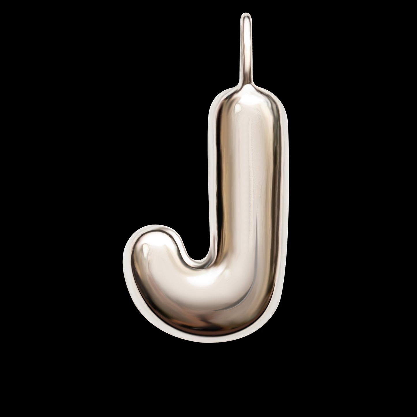 The Initial Series - Sterling Silver White Gold Vermeil