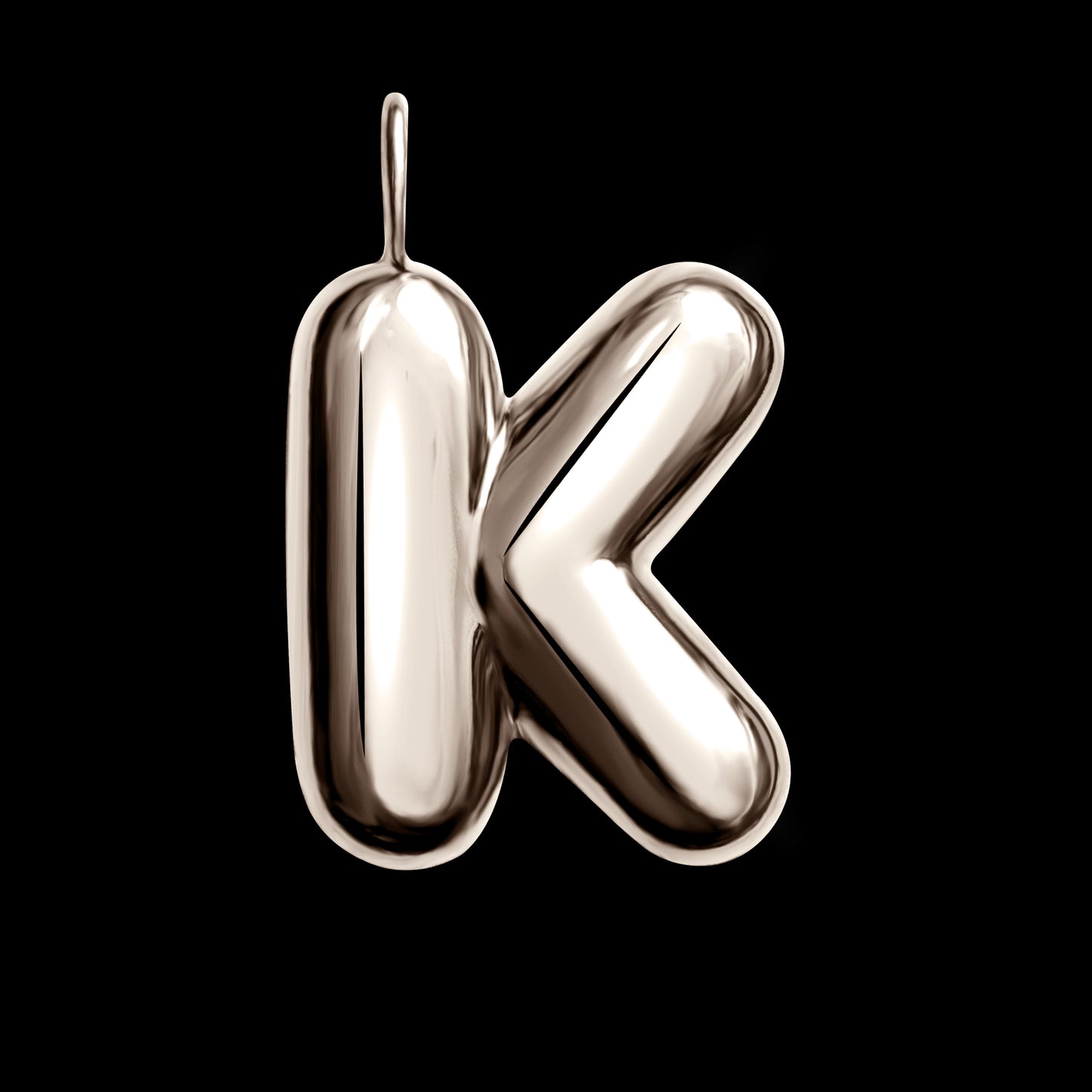 The Initial Series - Sterling Silver White Gold Vermeil