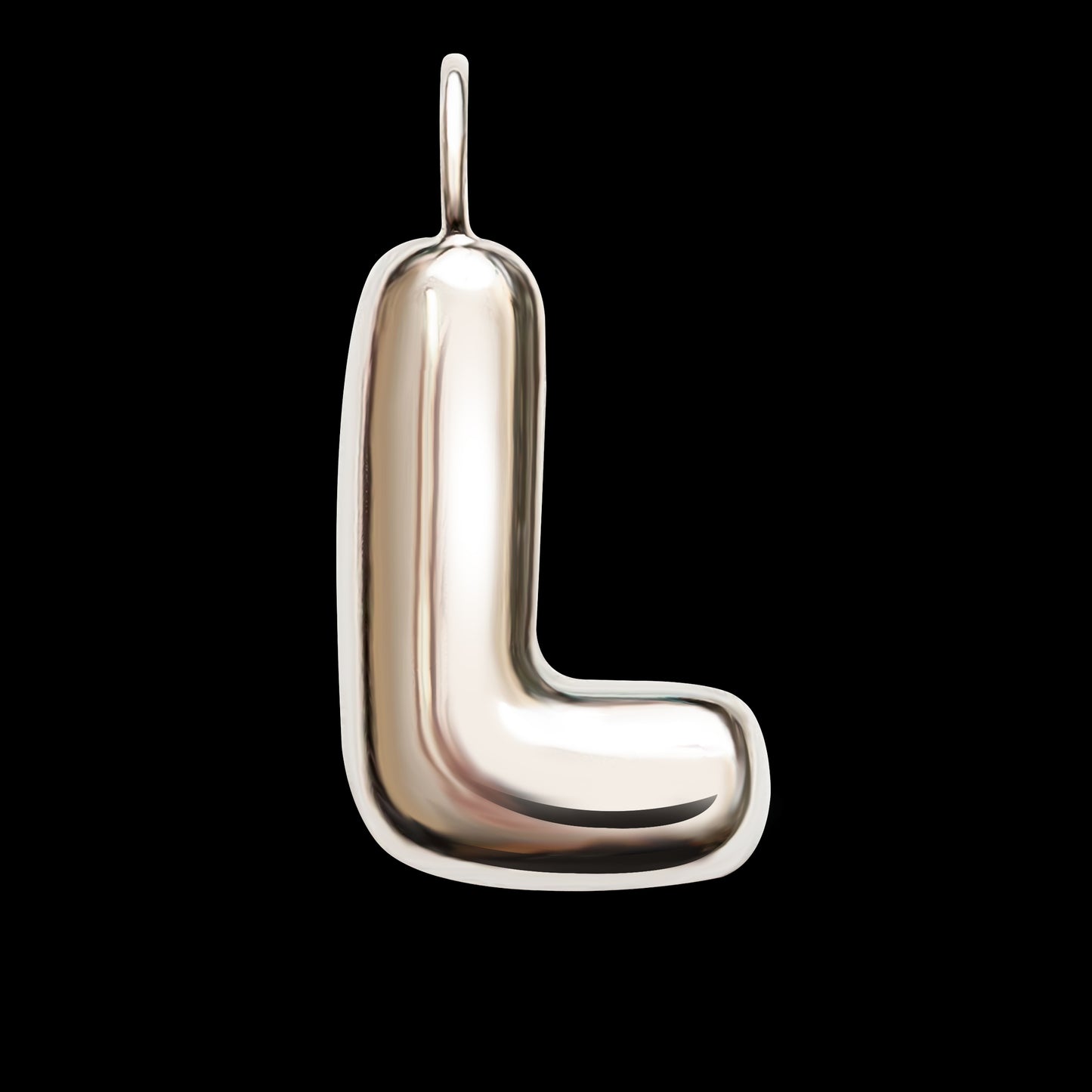 The Initial Series - Sterling Silver White Gold Vermeil
