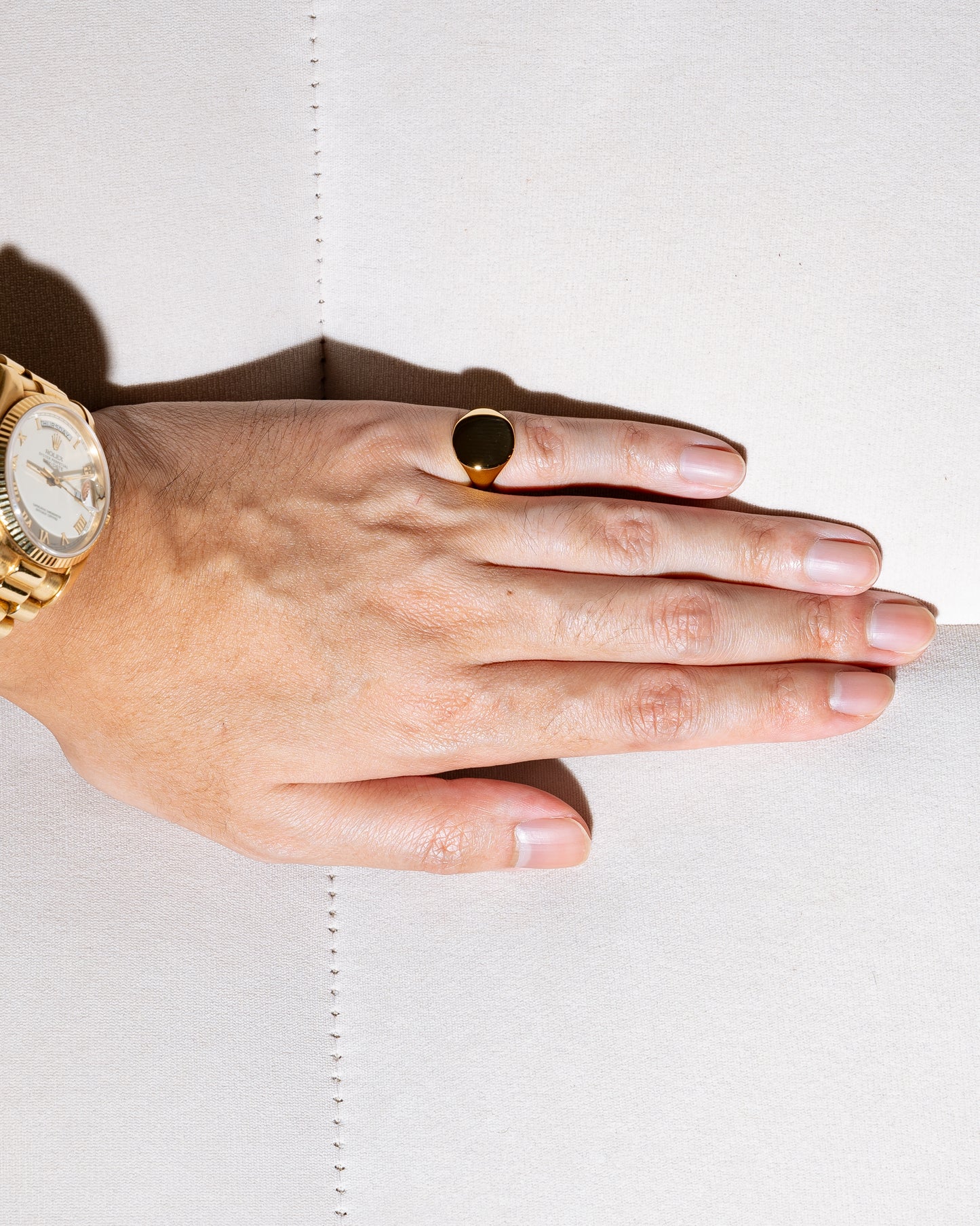 Cushion Signet Ring (Large) - Yellow Gold