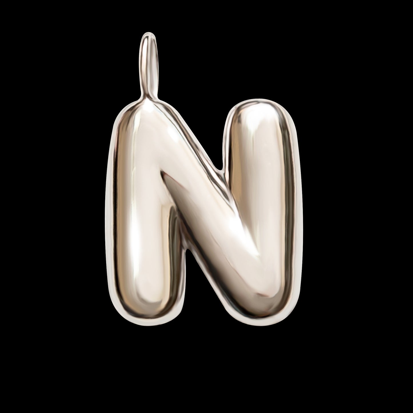 The Initial Series - Sterling Silver White Gold Vermeil