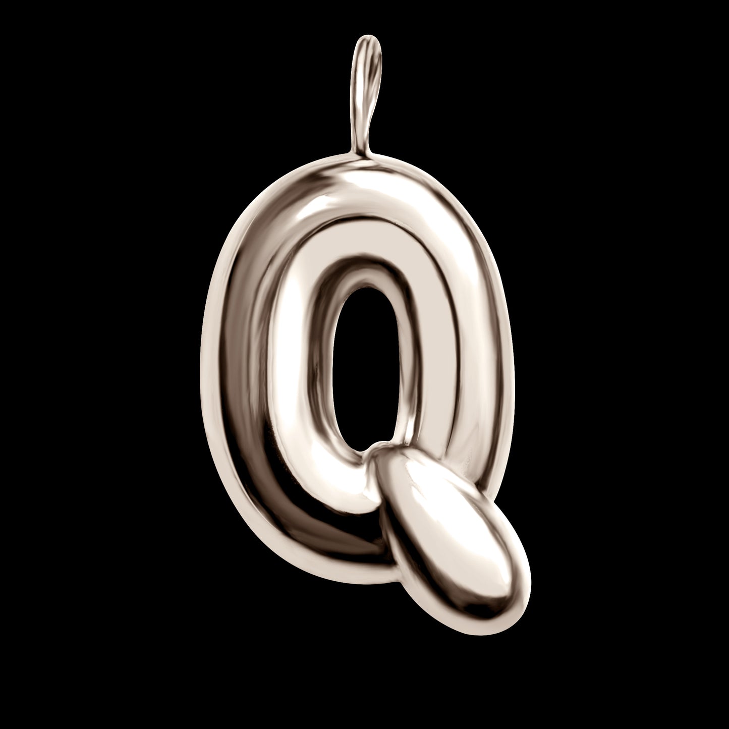 The Initial Series - Sterling Silver White Gold Vermeil