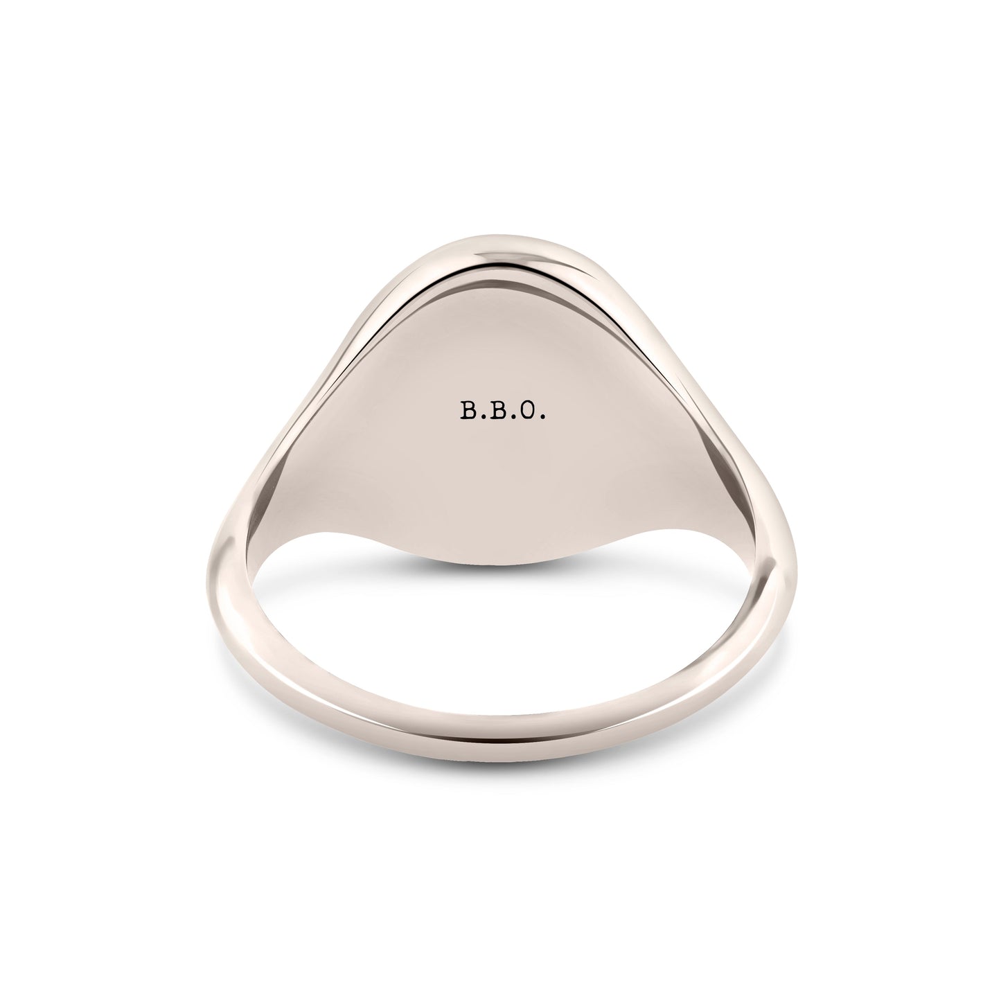 Sterling Silver Oxford Oval Signet Ring