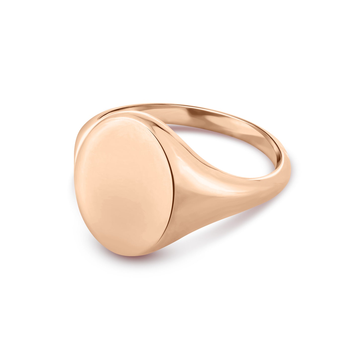 Oxford Oval Signet Ring (Large) - Rose Gold