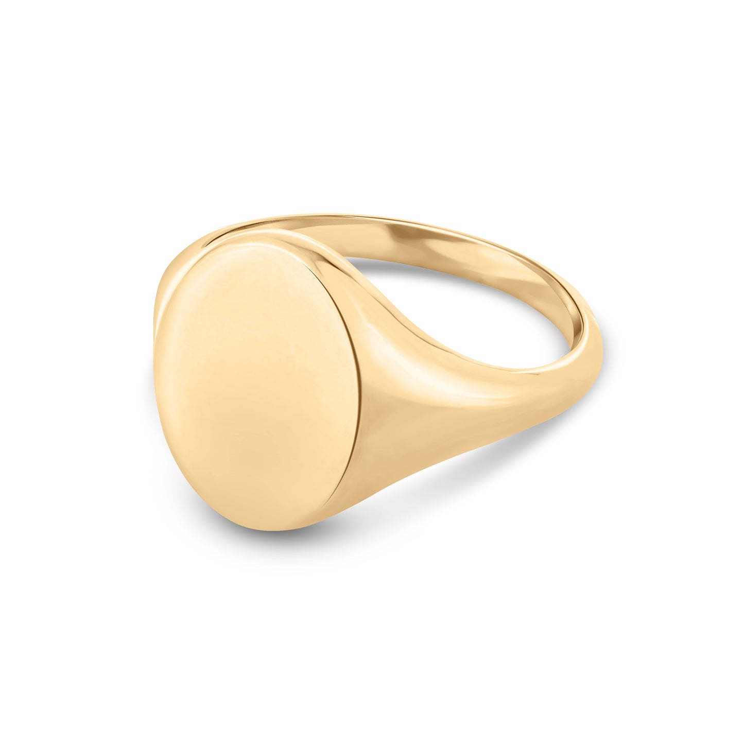 Oxford Oval Signet Ring (Large) - Yellow Gold