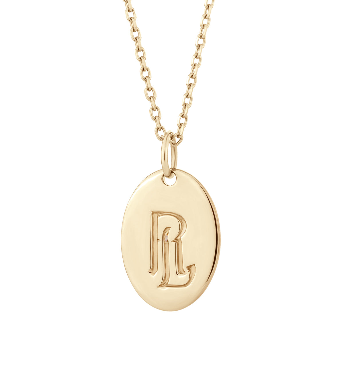 Oval Pendant (18K Yellow Gold)