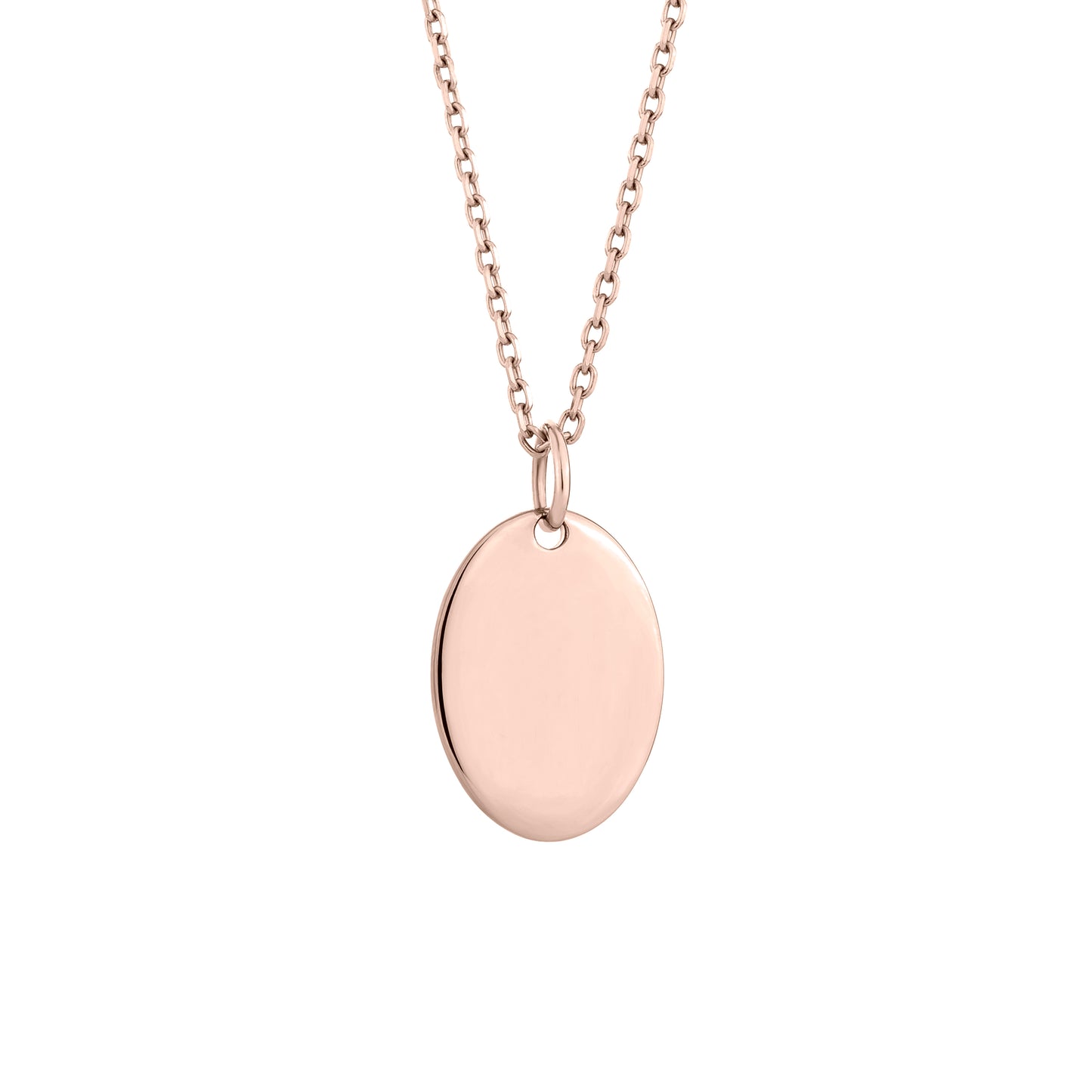 Oval Pendant (9K Rose Gold)