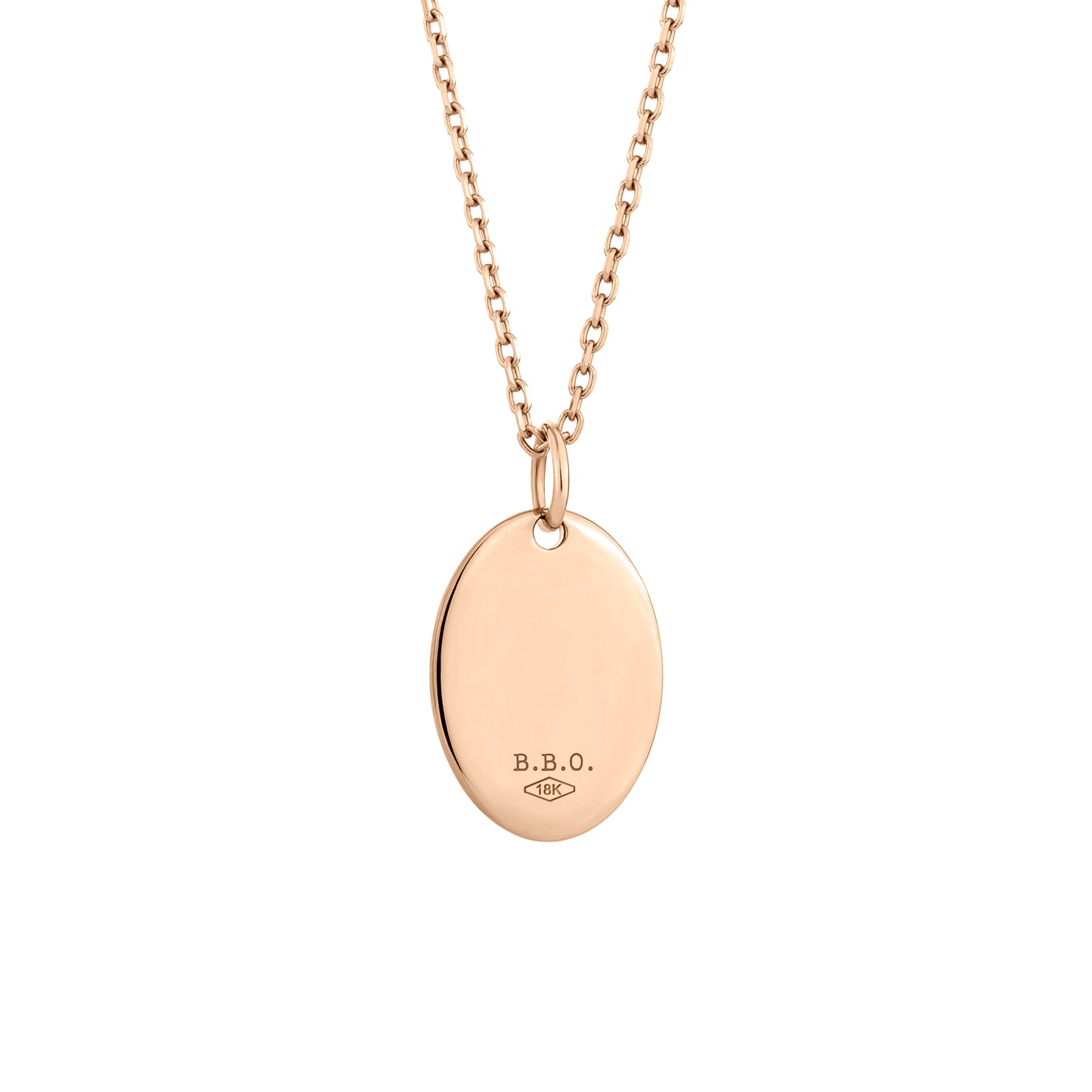 Oval Pendant (18K Rose Gold)