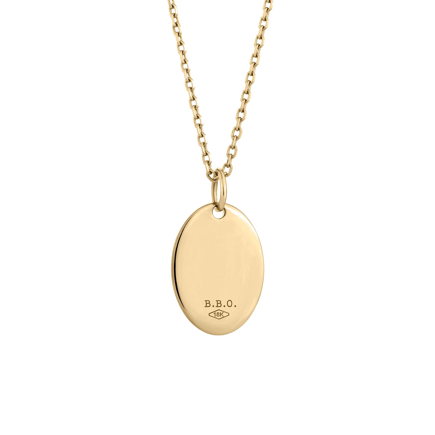 Oval Pendant (18K Yellow Gold)