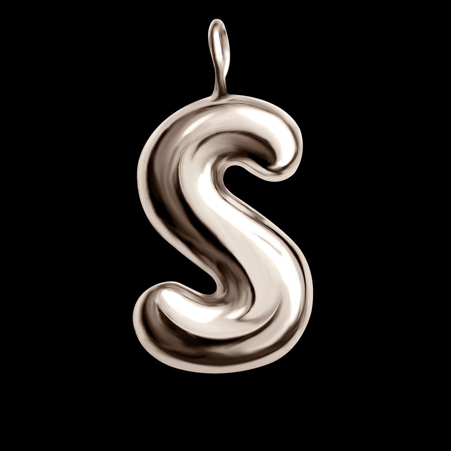 The Initial Series - Sterling Silver White Gold Vermeil