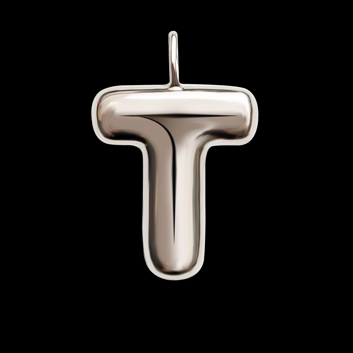 The Initial Series - Sterling Silver White Gold Vermeil