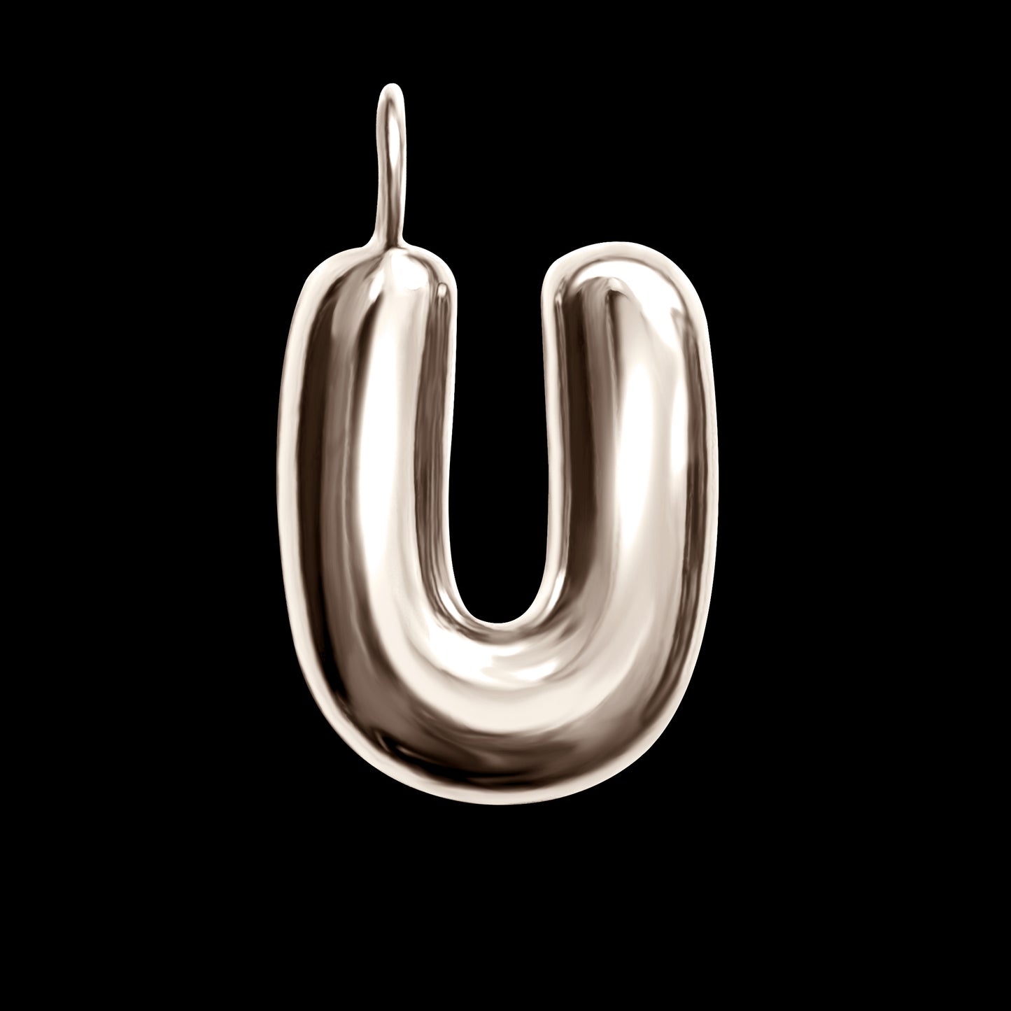 The Initial Series - Sterling Silver White Gold Vermeil