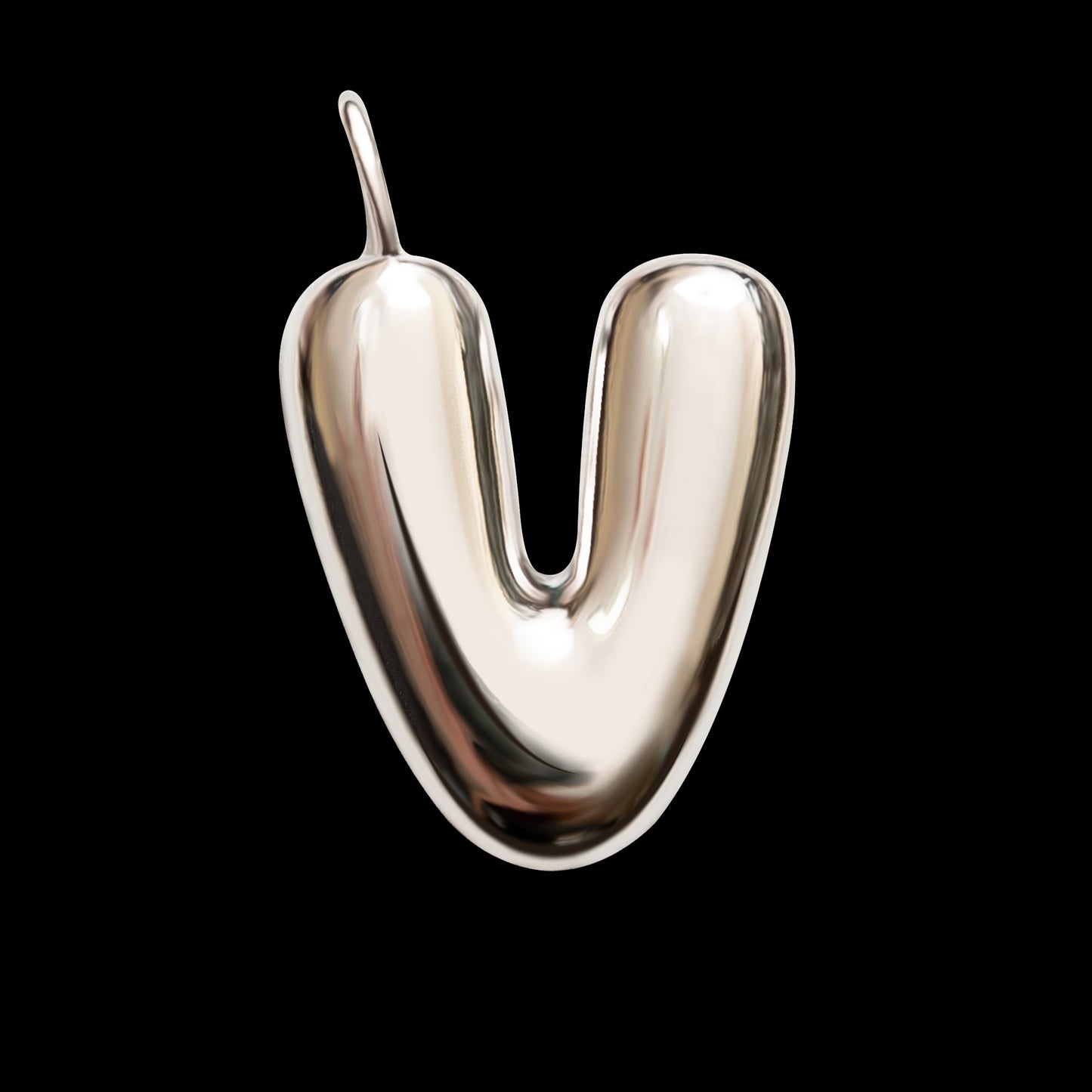The Initial Series - Sterling Silver White Gold Vermeil