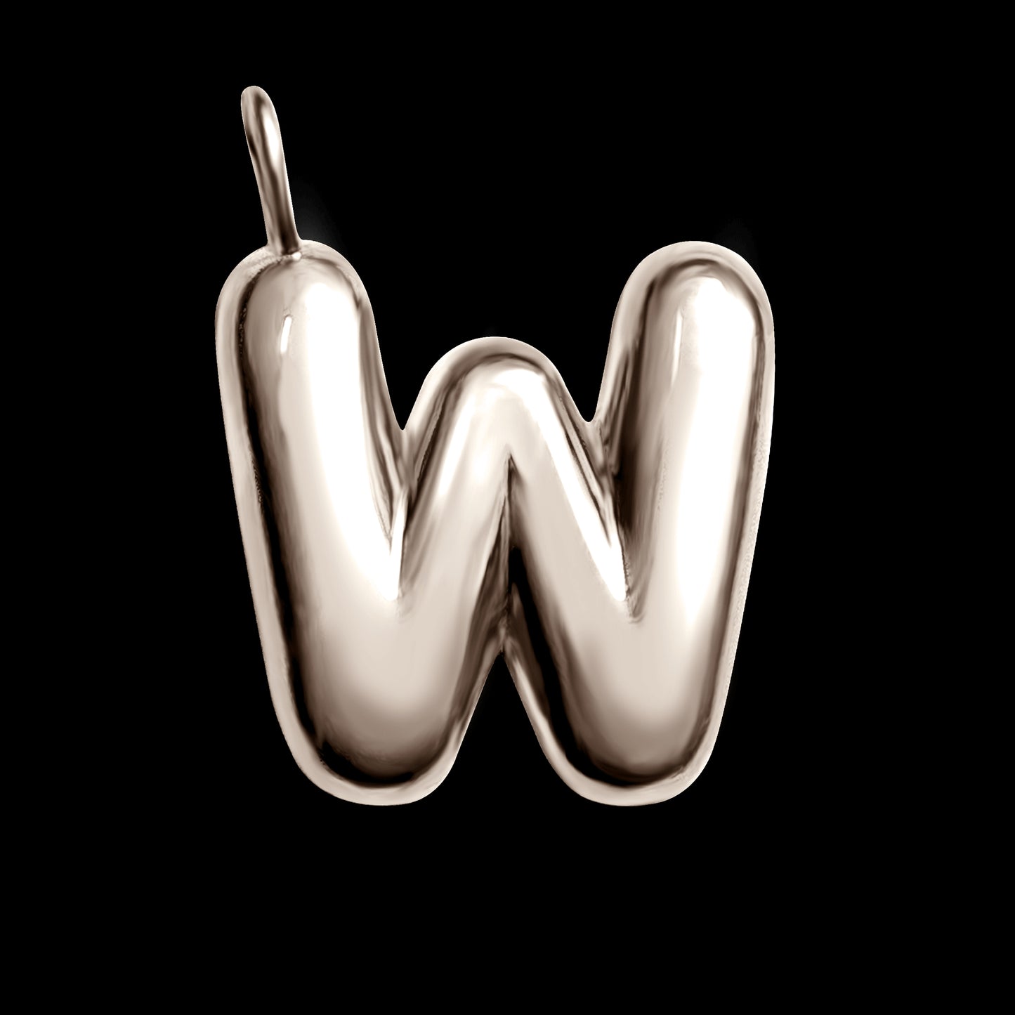 The Initial Series - Sterling Silver White Gold Vermeil