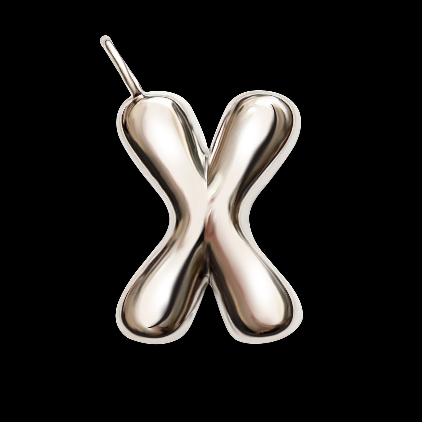 The Initial Series - Sterling Silver White Gold Vermeil