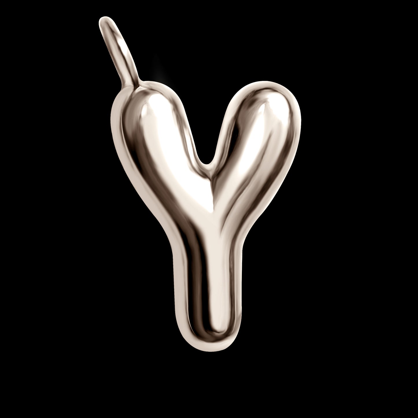 The Initial Series - Sterling Silver White Gold Vermeil