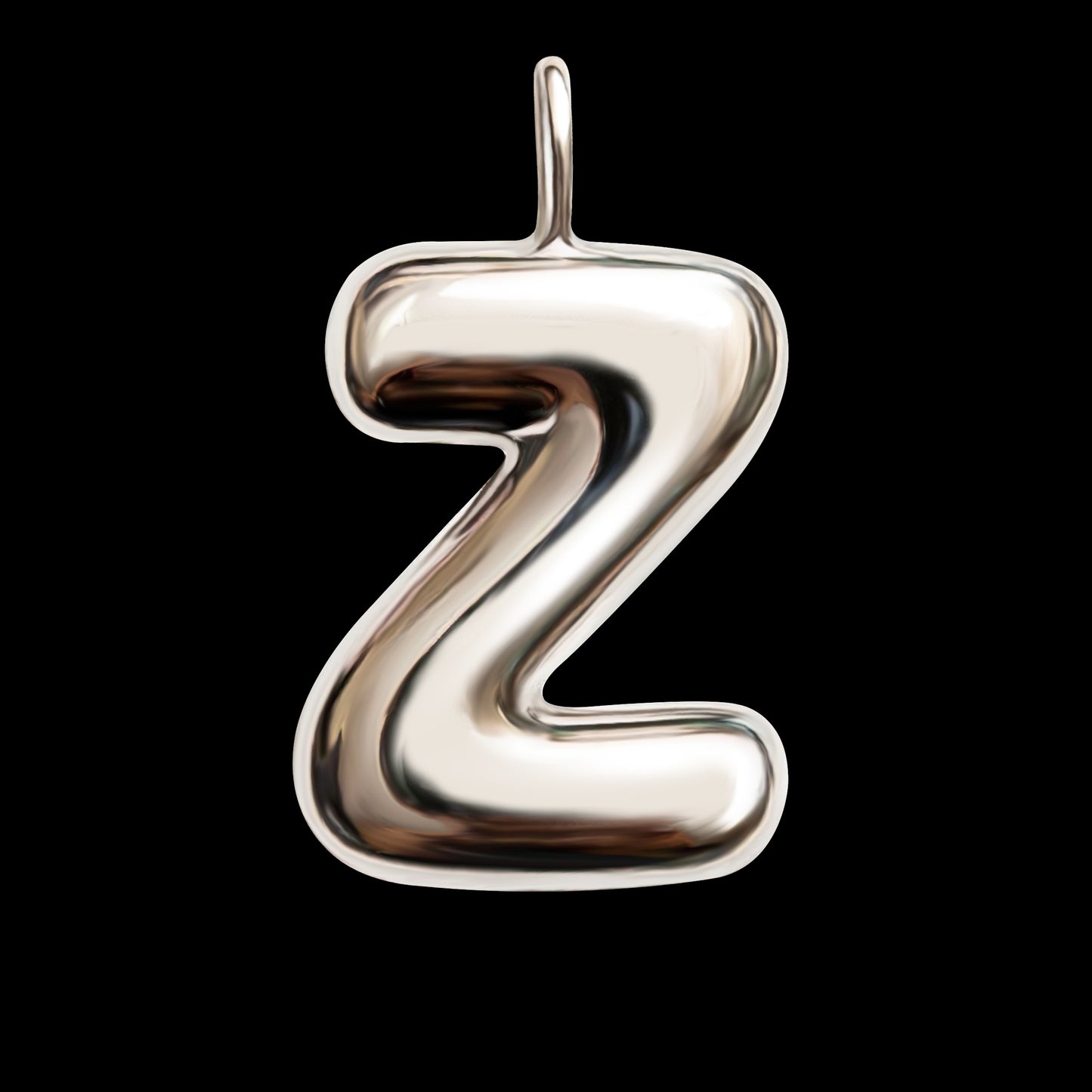 The Initial Series - Sterling Silver White Gold Vermeil