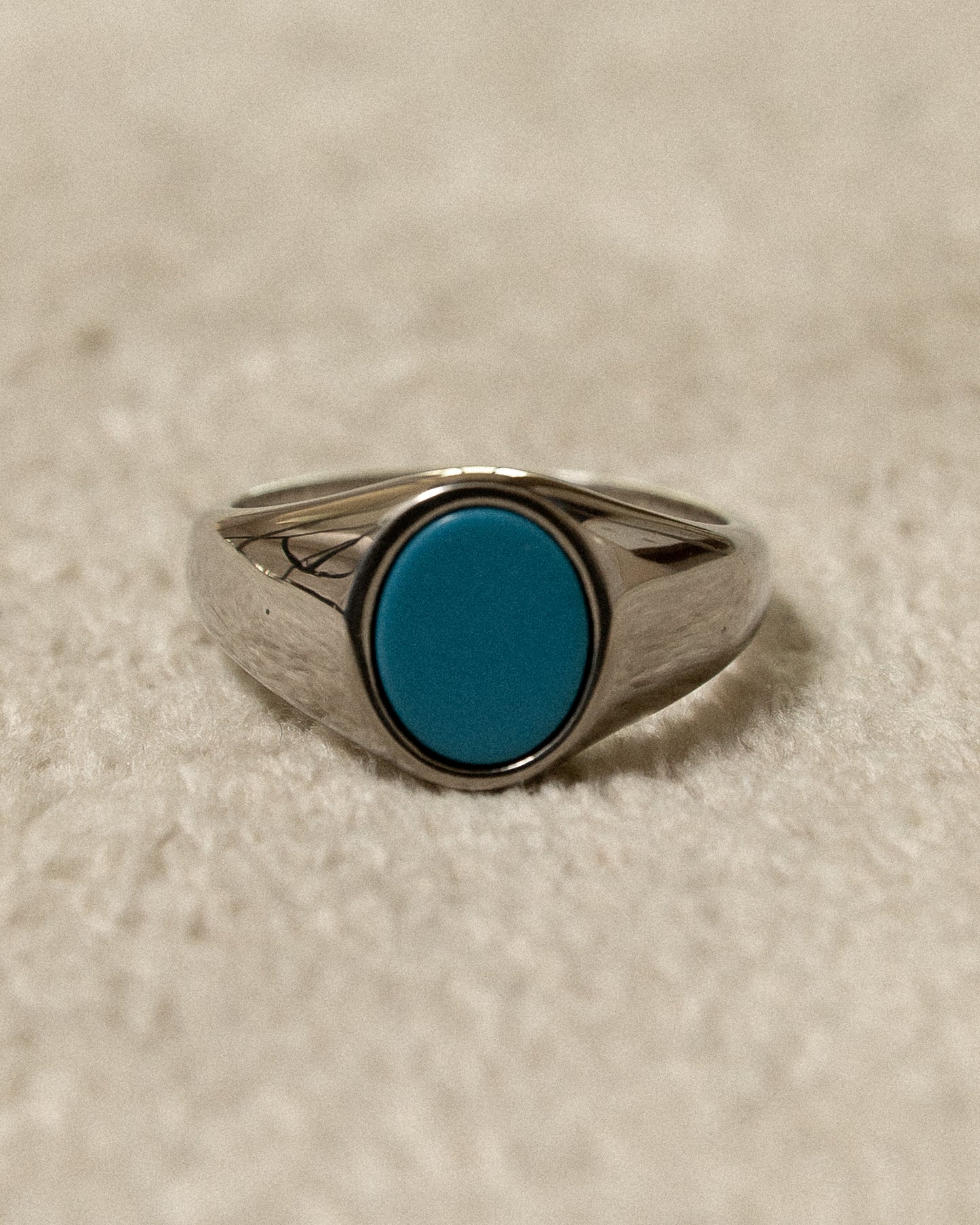 Turquoise Oval Ring - Mark & Metal