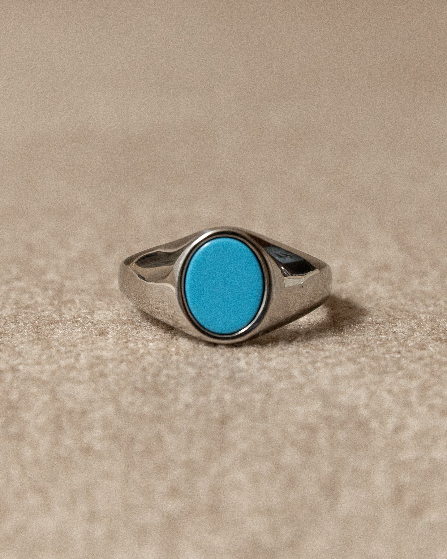 Turquoise Oval Ring - Mark & Metal