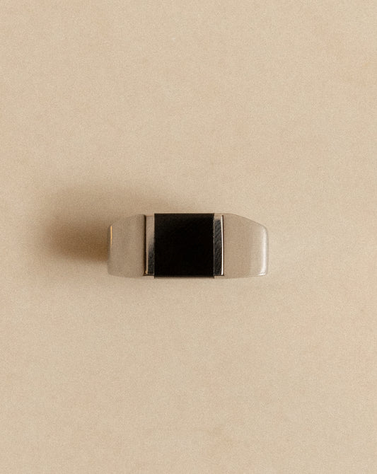 Onyx Square Ring - Mark & Metal