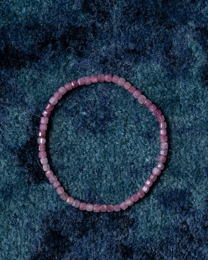 The October - Pink Tourmaline Bracelet (~3mm)