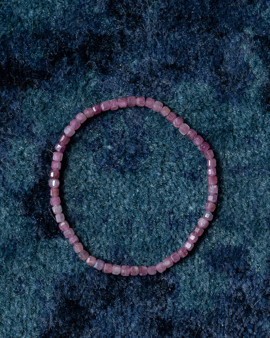 The October - Pink Tourmaline Bracelet (~3mm)