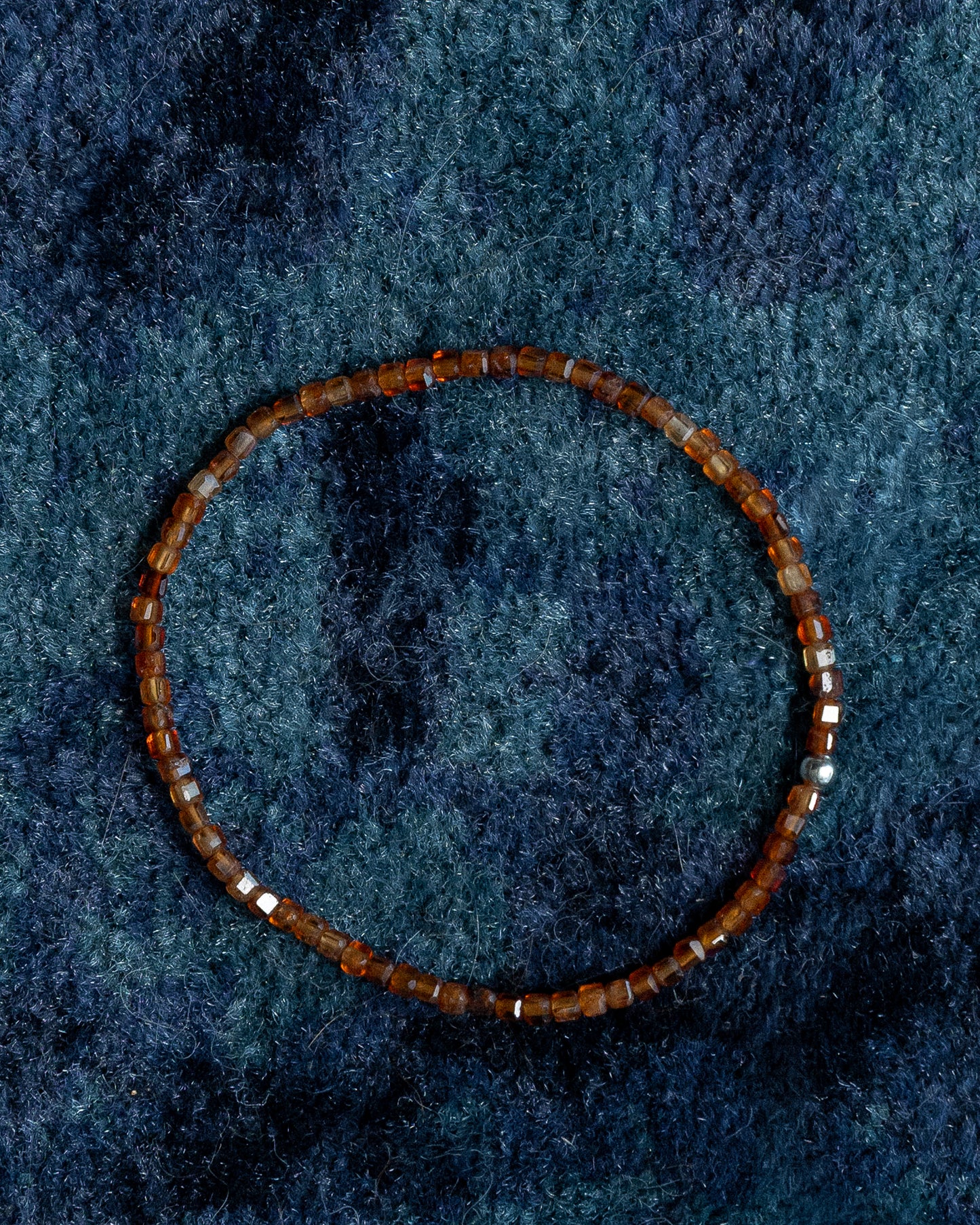 The January - Hessonite Garnet Bracelet (~2.5mm)