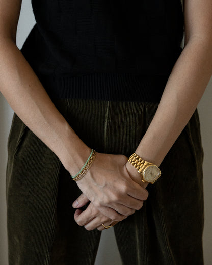 The August - Chrysoprase Bracelet (~2.5mm)