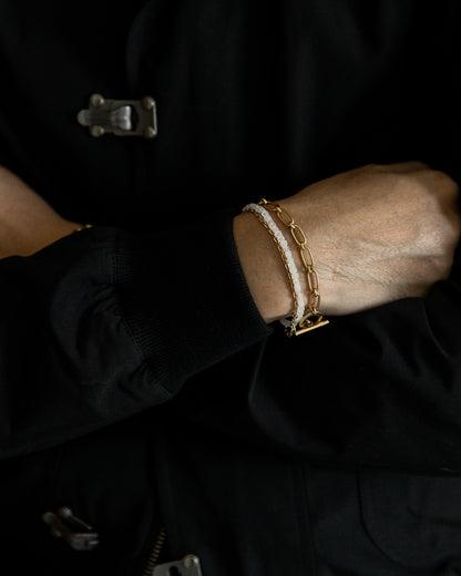 The April - Moonstone Bracelet (~3mm)