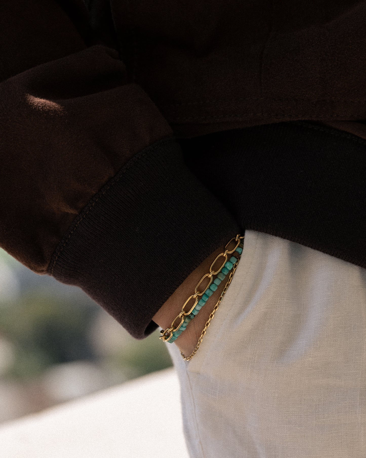 The December - Turquoise Bracelet (~3mm)