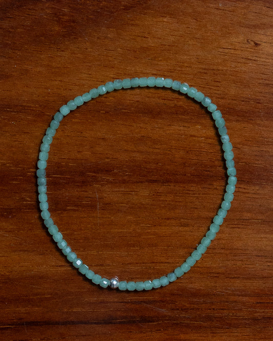 The August - Chrysoprase Bracelet (~2.5mm)