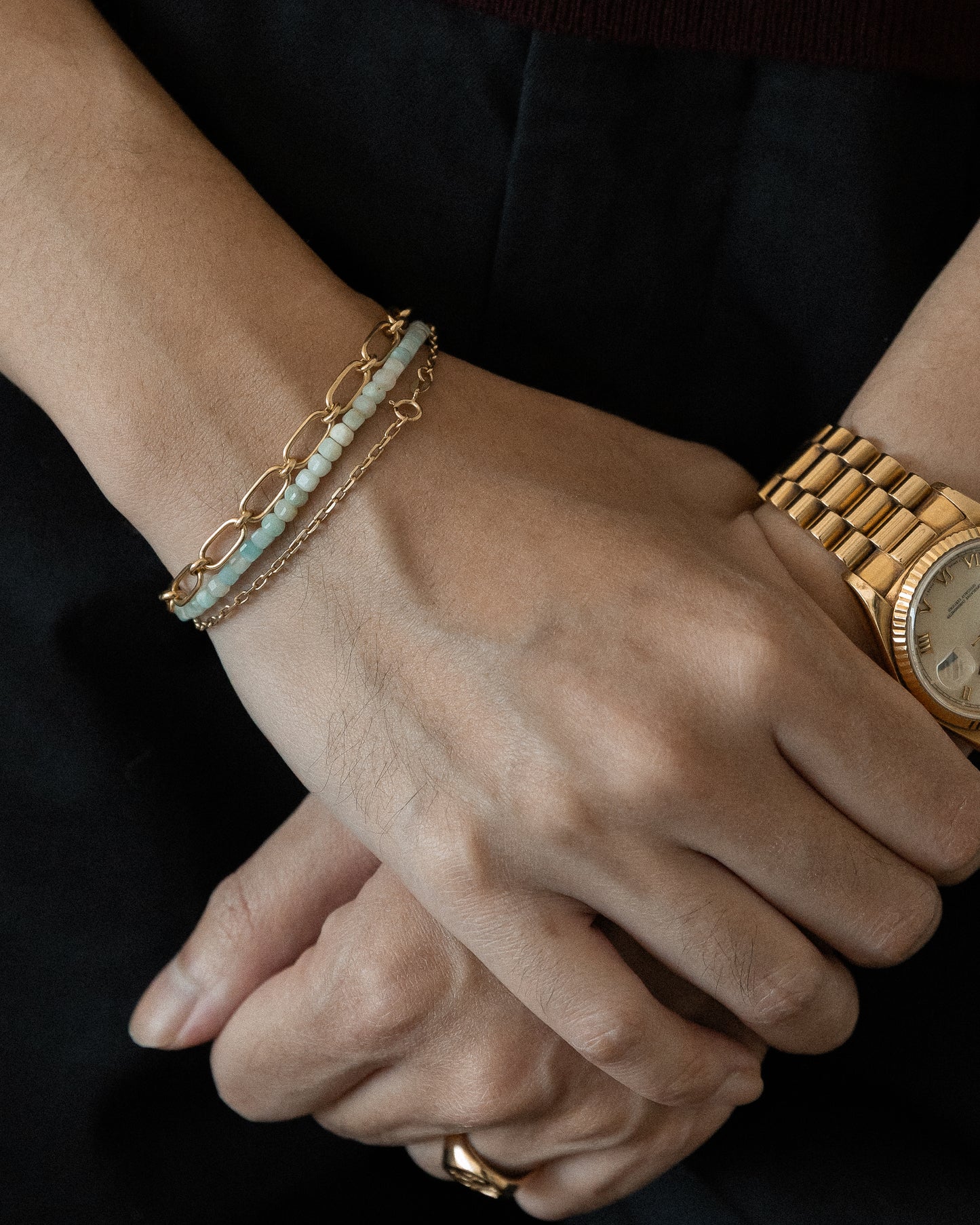 The June - Amazonite Bracelet (~3mm)