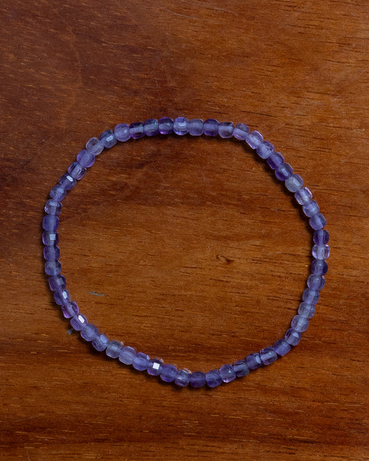 The February - Amethyst Bracelet (~3mm)