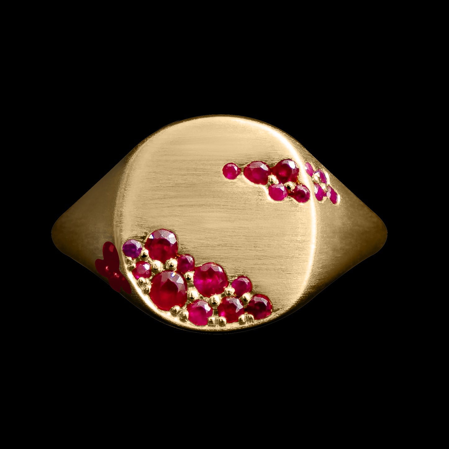 Sterling Silver (Gold Vermeil) JW Ring 2.0 (Ruby)