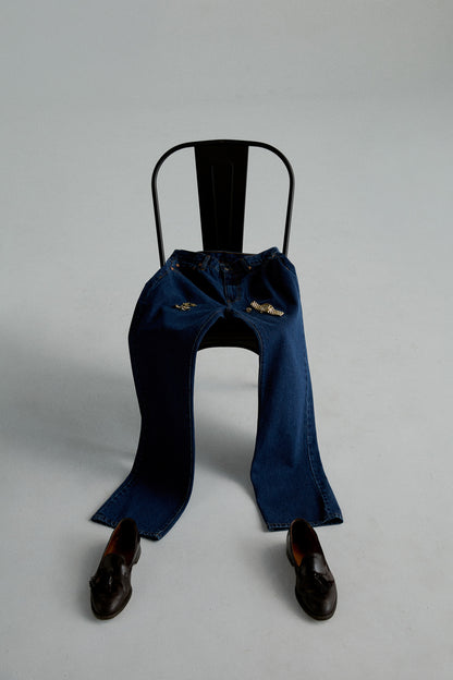 bound by oath No. 01 Straight Jeans — Indigo