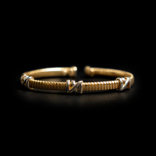 Imperium Cuff (Yellow and White Gold Vermeil)